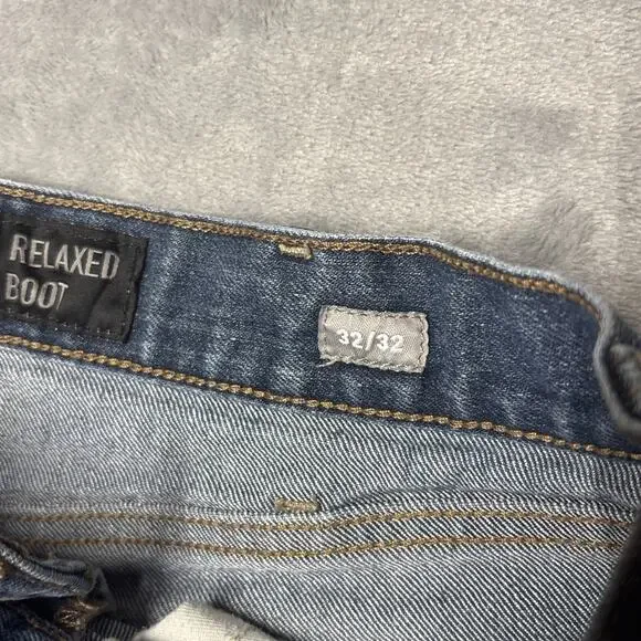 Ariat Jeans Mens 32x32 Blue Denim Rebar M4 Relaxed Boot Cut Denim Western Work - Picture 4 of 8